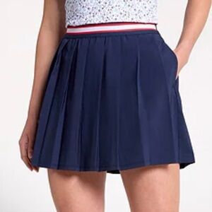 Walter Hagen Clubhouse Pleated 16” Skort Sz M Navy Blue NWT